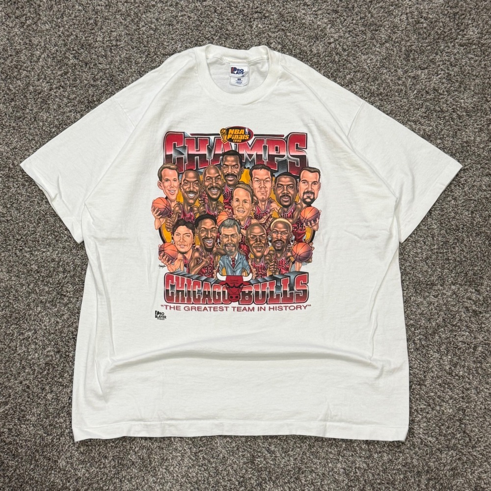 Vintage 1996β Chicago Bulls NBA Finals Champions Pro Player T-Shirt Mens XL